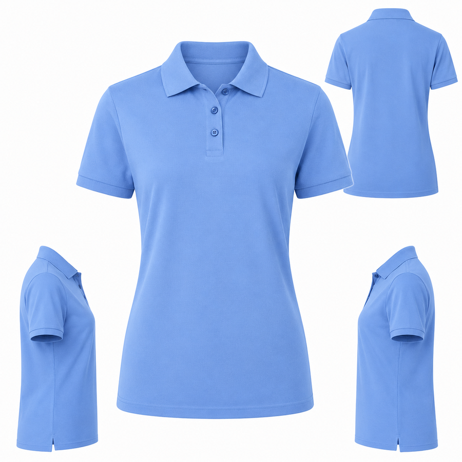 Women's Lightweight Piqué Polo Shirt for Everyday Comfort