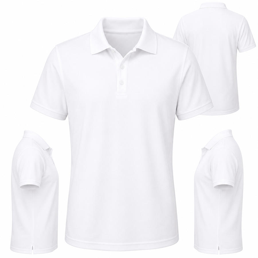 Men's Moisture-Wicking Mesh Pique Performance Polo