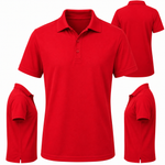 Men's Moisture-Wicking Mesh Pique Performance Polo
