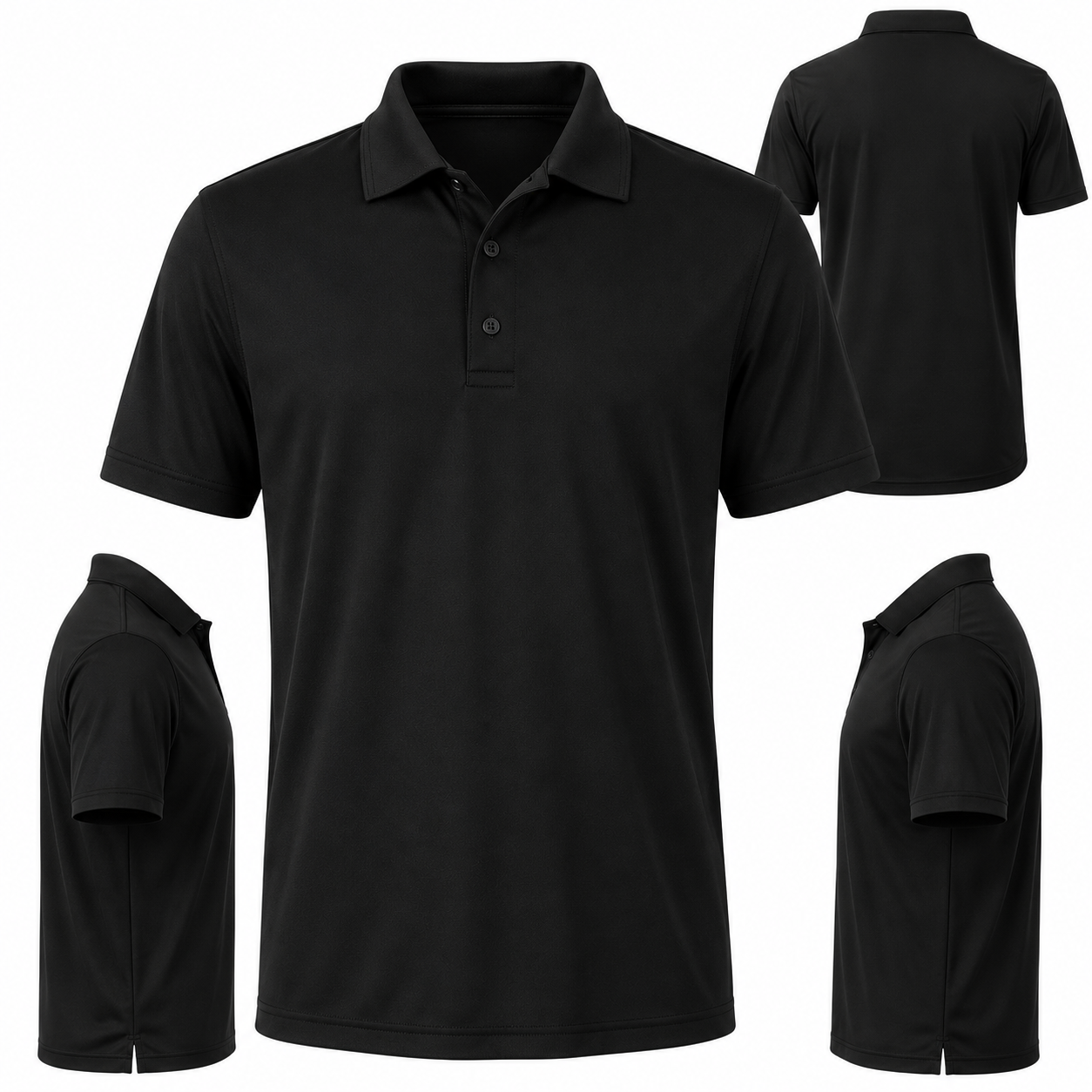 Men's Active Performance Polo Shirt with Moisture Control