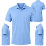 Men's Active Performance Polo Shirt with Moisture Control
