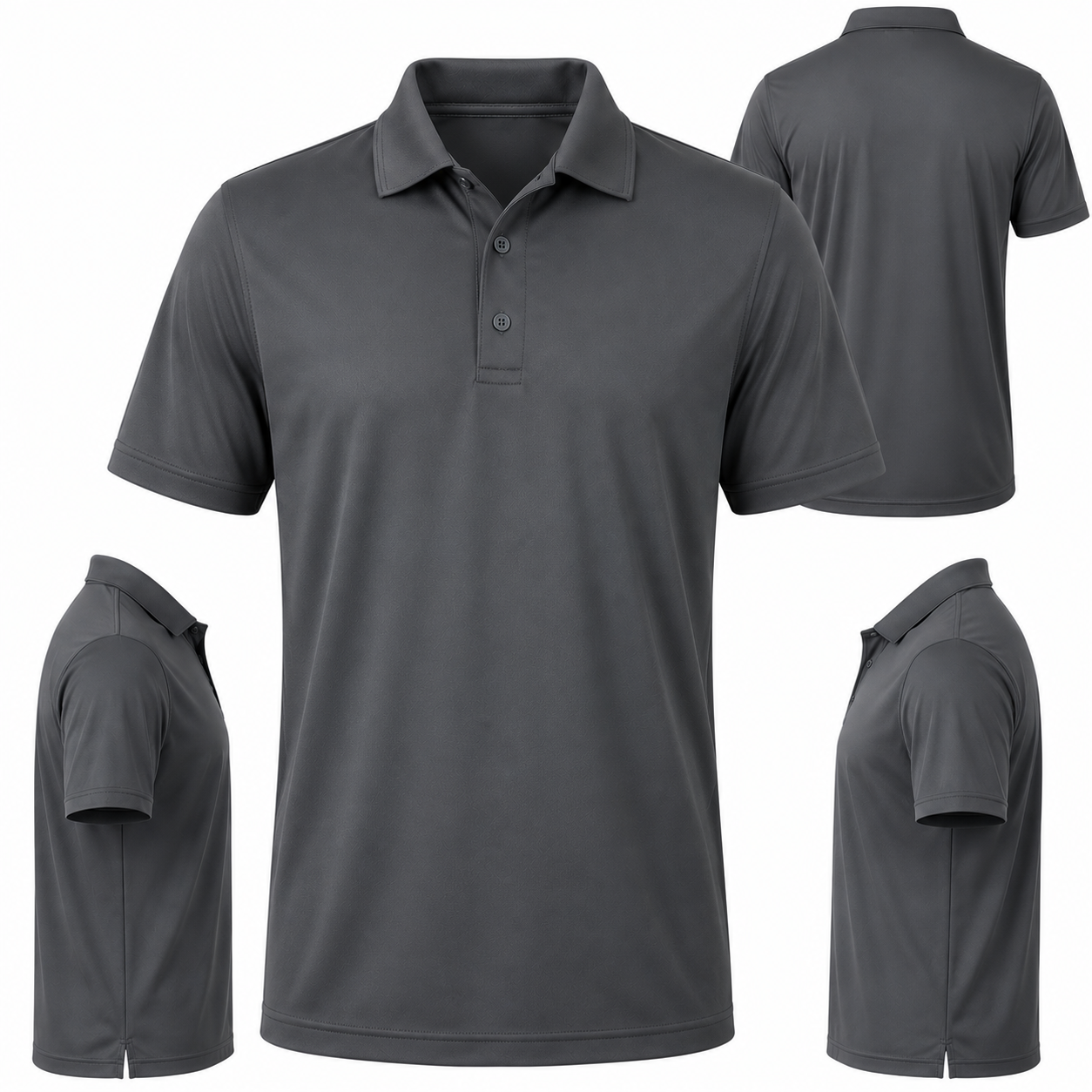 Men's Active Performance Polo Shirt with Moisture Control