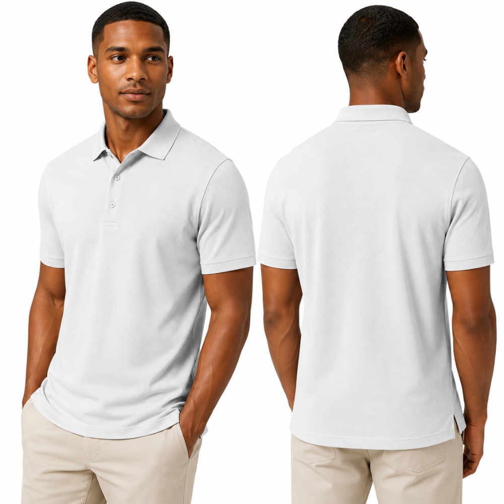 COOFANDY Men's Classic Collared Polo Shirt